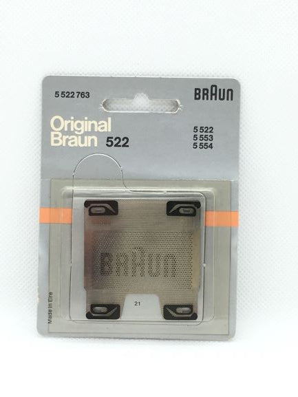 Lamina di ricambio 522 per rasoi Braun vintage. Adatta ai seguenti modelli: Braun 255/252 Braun Synchron universal Braun Sixtant two-way Braun Sixtant compact two-way Braun International Braun Synchron rechargeable Braun battery 100/200i Braun Sixtant compact battery. In negozio e online su tuttochic.it