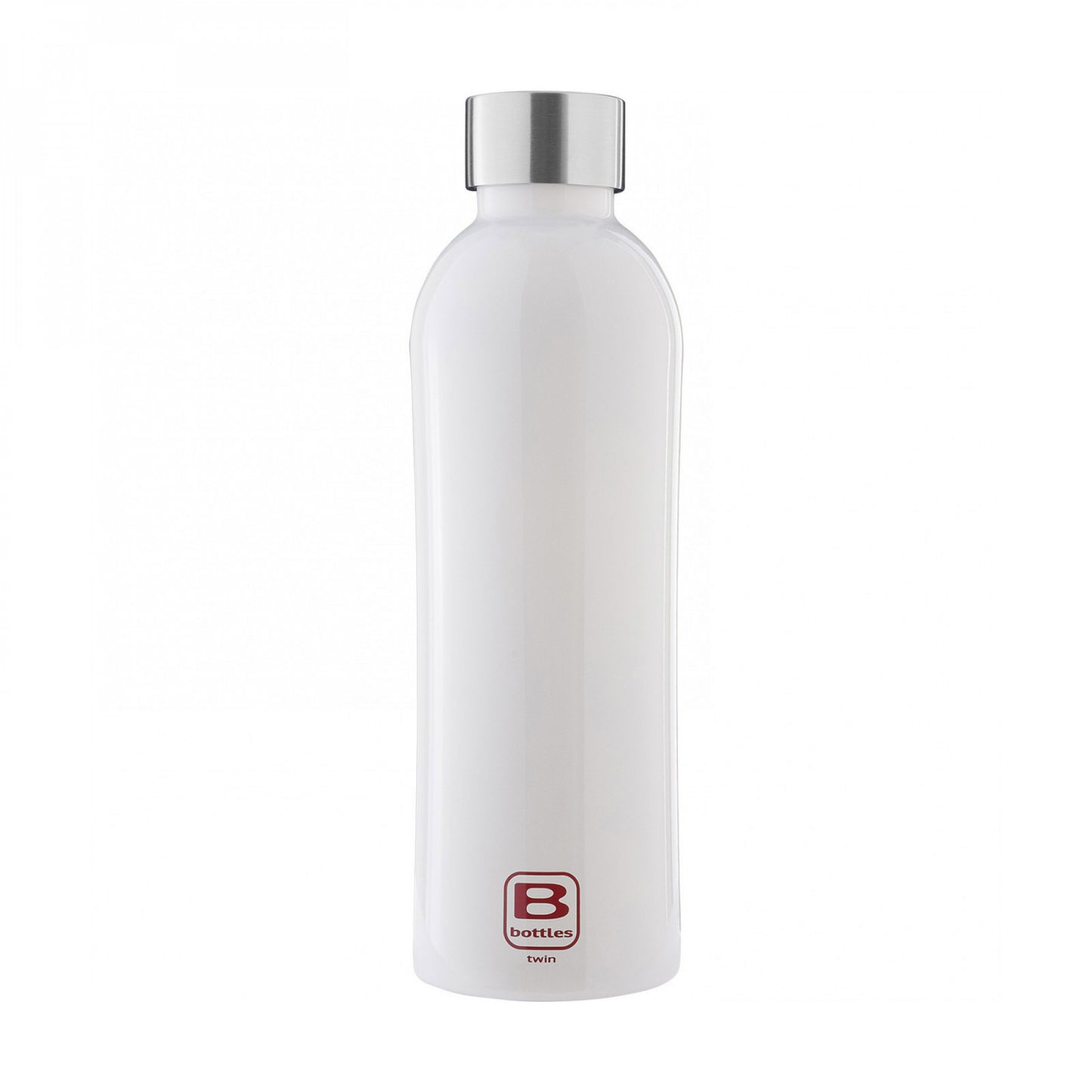 Bottiglia TWIN 800ml(27.051 US fl.oz.) bianco lucido. Tappo finitura satinata. Mantiene i liquidi caldi per 12 ore, freddi per 24 e il ghiaccio per 36 ore. Realizzata in acciaio inox 18/10, a doppia parte sottovuoto e con uno speciale rivestimento in rame tra le due pareti. In negozio e on line su tuttochic.it