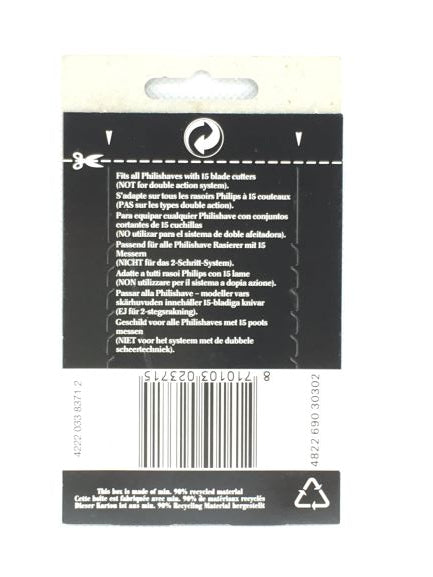 Testina per rasoi da barba Philips applicabile sui seguenti modelli:HP1220-HP1222-HP1322-HP1616-HP1622-HP1722HS100-HS105-HS106-HS125-HS135-HS155-HS165-HS250-HS255-HS345-HS346HS350-HS355-HS536-HS540-HS545-HS550-HS555-HS655. In negozio e online su tuttochic.it