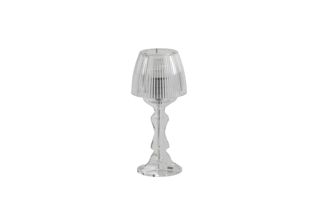 LADY Lampada con struttura in cristallo acrilico trasparente Vesta Home. In negozio e online su tuttochic.it