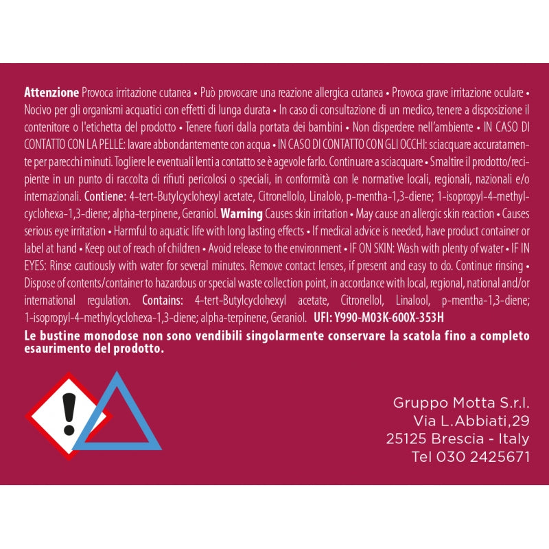 SEMI NATURALI PROFUMATI Usando l’aspirapolvere potrai profumare piacevolmente i tuoi ambienti. • SEMI NATURALI • SENZA SILICONI• SENZA PARABENI. 5 BUSTINE fragranza MELOGRANO L’intenso profumo dell’arancio si alterna alla delicata fragranza di pesca ed al fresco sentore del melone. In negozio e online su tuttochic.it