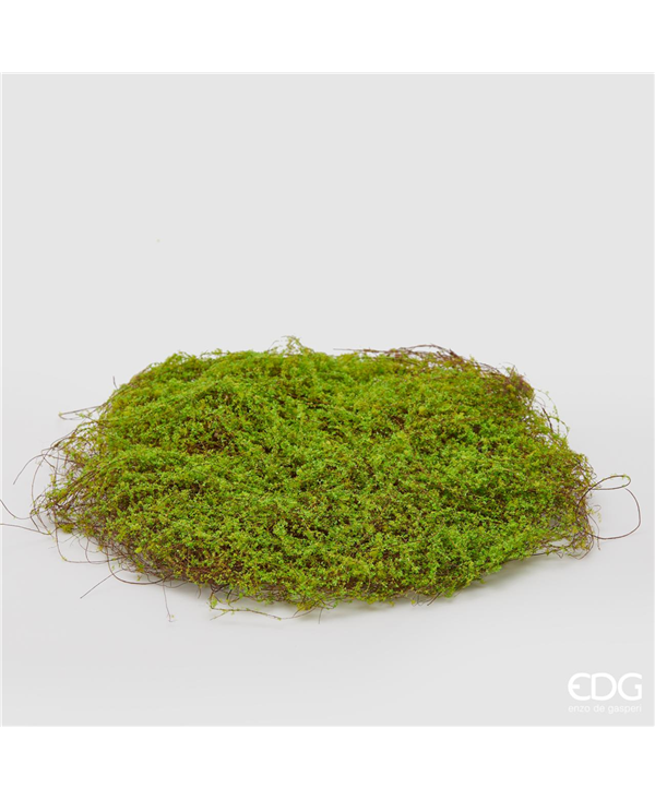 Zolla di Muschio artificiale. Dimensioni: il diametro varia da 28-35 cm x 2 h, poichè il prodotto è realizzato a mano. In negozio e online su tutttochic.it