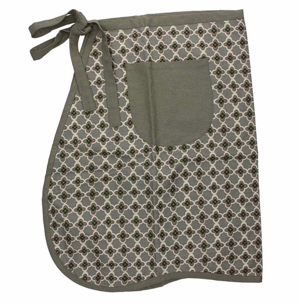 Grembiule vita con tasca laterale in puro cotone, resistente e facile da lavare, misura 83 x 53 cm. In negozio e online su tuttochic.it