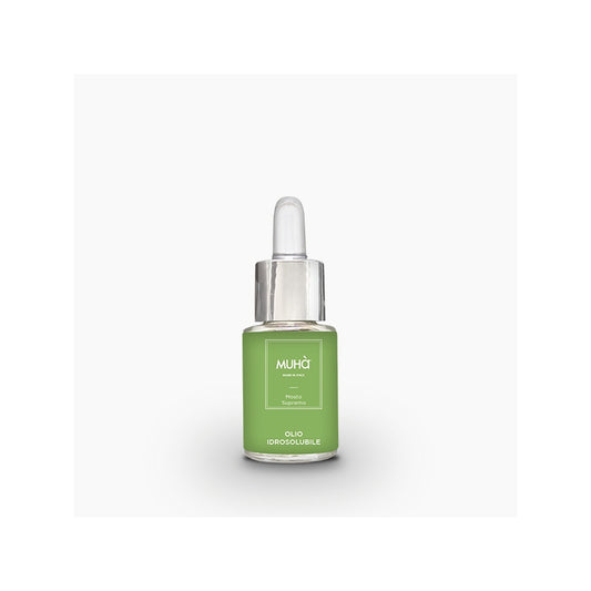 Olio idrosolubile per lampada ad ultrasuoni, poche gocce nell'acqua, e si crea nell'ambiente una piacevole atmosfera di aromi e note profumate di grande qualità.