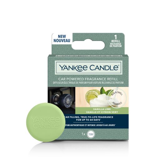 Ricarica di fragranza Yankee Candle® si riscalda attraverso il dispositivo, regalando una profumazione autentica, all'interno dell'auto che dura fino a 60 giorni! Informazioni Sulla Fragranza Gradevole e rinfrescante... la ricchezza cremosa della vaniglia con dolce zucchero di canna e una pungente scorzetta di lime.
