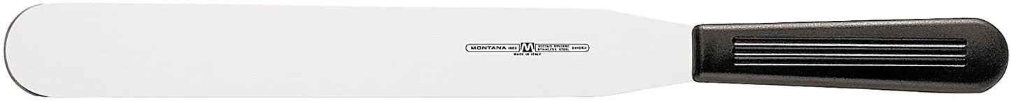 Spatola cuoco in acciaio inox e manico in polipropilene atossico, perfettamente igienico. Lavabile in lavastoviglie Dimensioni: totali cm 41 x 3,8 - solo acciaio cm 28 x 3,8. Utensili da cucina di qualità in negozio e online su tuttochic.it