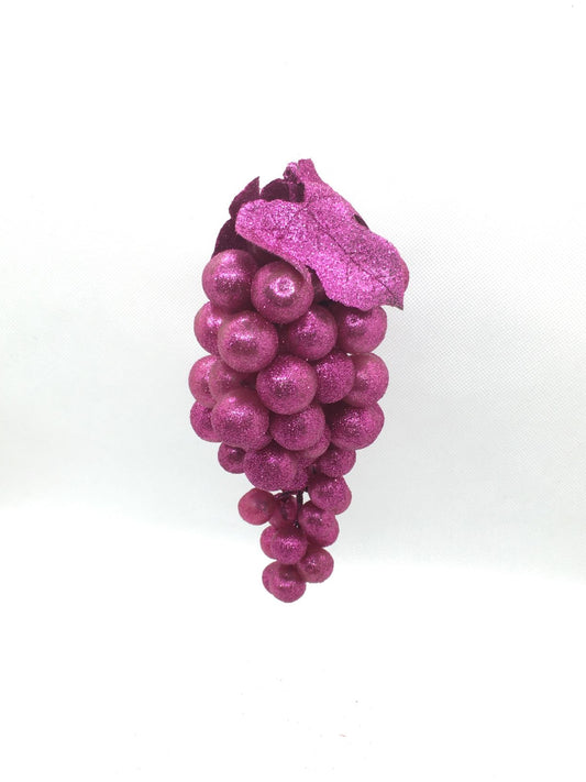 Decorazione uva glitter viola
