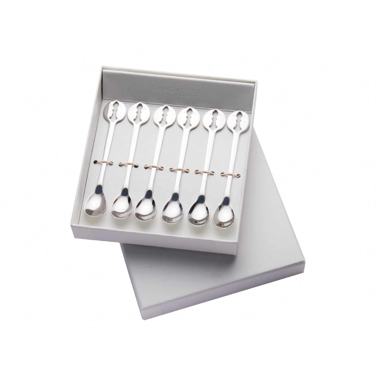 Set 6 cucchiaini moka in scatola regalo in acciaio inox 18/10. Si consiglia di lavare a mano. È possibile il lavaggio in lavastoviglie fino a una temperatura di 50/55°C. In negozio e online su tuttochic.it