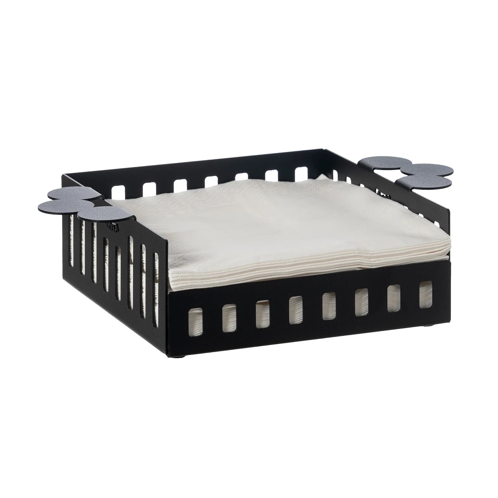 Portatovaglioli grande Old di Arti e Mestieri. Realizzato in metallo colorato e adornato con eleganti maniglie laterali, è perfetto per conferire un tocco di raffinatezza tipico della collezione Old. Dimensioni: 25 x 17 x 6 H cm. In negozio e online su tuttochic.it