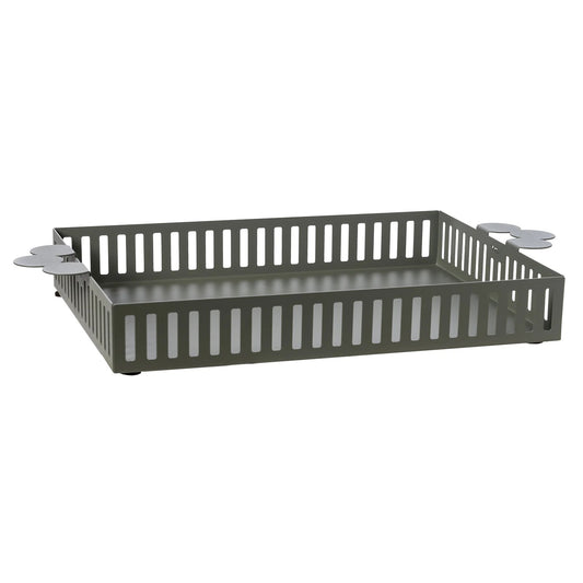 Il vassoio grande Old è realizzato in metallo colorato e adornato con eleganti maniglie laterali, conferendo un tocco di raffinatezza tipico della collezione Old. Dimensioni: 31 x 34,5 x 6 H cm Prodotto in Italia. In negozio e online su tuttochic.it