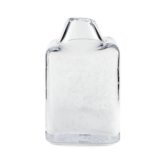 vaso portafiori quadrato vetro trasparente bianco Inblocco Rituali Domestici