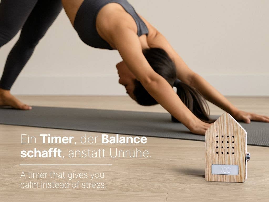 Birdytimer Relaxound in legno di quercia con frontale artigianale.