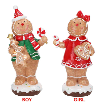 decorazione natalizia Gingerbread con LED