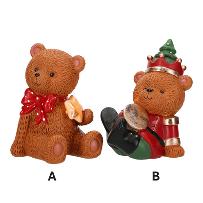 Orsetto natalizio seduto con LED Timstor