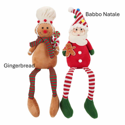 Pupazzo Pan di Zenzero o Babbo Natale con gambe sospese Timstor