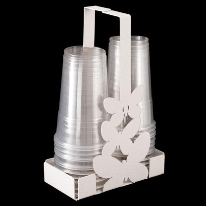 Esalta la tua tavola con il Porta bicchieri Butterfly di Arti e Mestieri. Realizzato in metallo verniciato con un elegante decoro a farfalle. Dimensioni: 8 x 16 x h 27 cm. Prodotto in Italia. In negozio e online su tuttochic.it