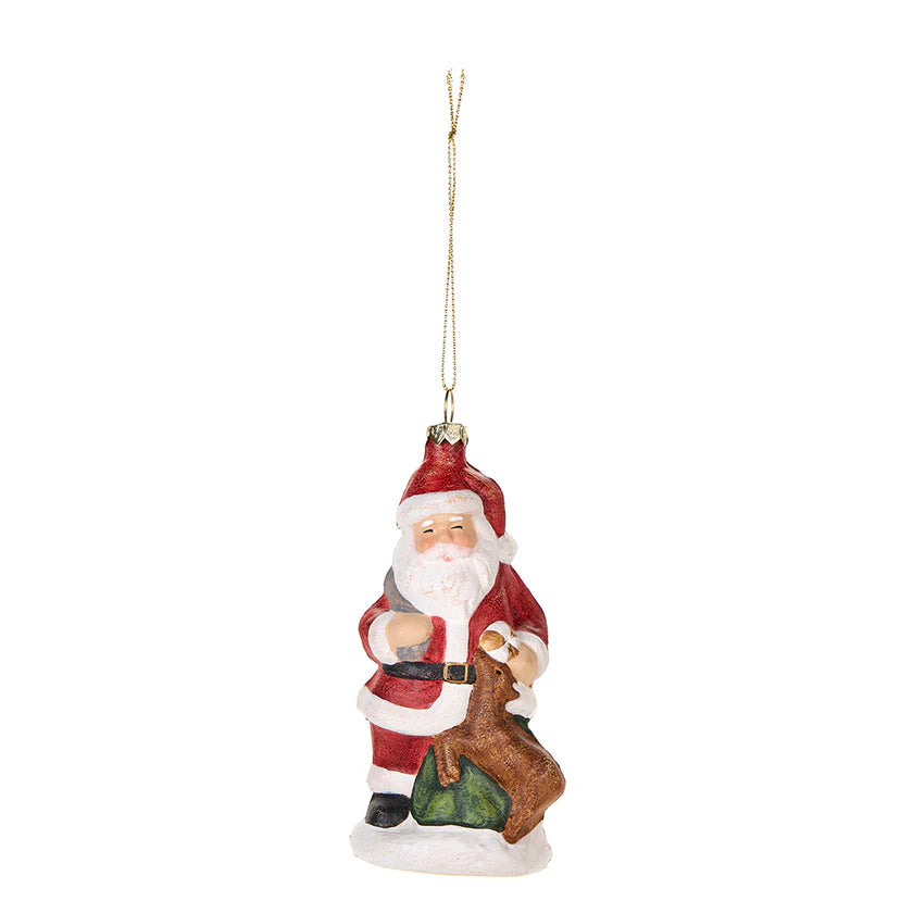 Realizzato in pregiata plastica decorata, questo Babbo Natale porterà una magica atmosfera al tuo albero, creando un'esperienza unica e sofisticata. Accogli l'incanto del Natale a casa tua con questo esclusivo decoro. Disponibile in due modelli. In negozio e online su tuttochic.it