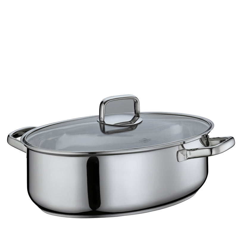 Teglia gourmet PISA 38 cm Küchenprofi con coperchio in vetro e griglia