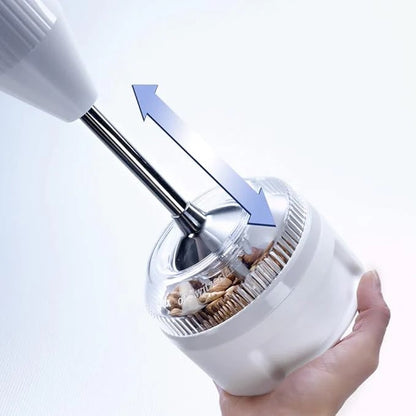 Accessorio Processor bianco per frullatore Bamix con lame in acciaio.