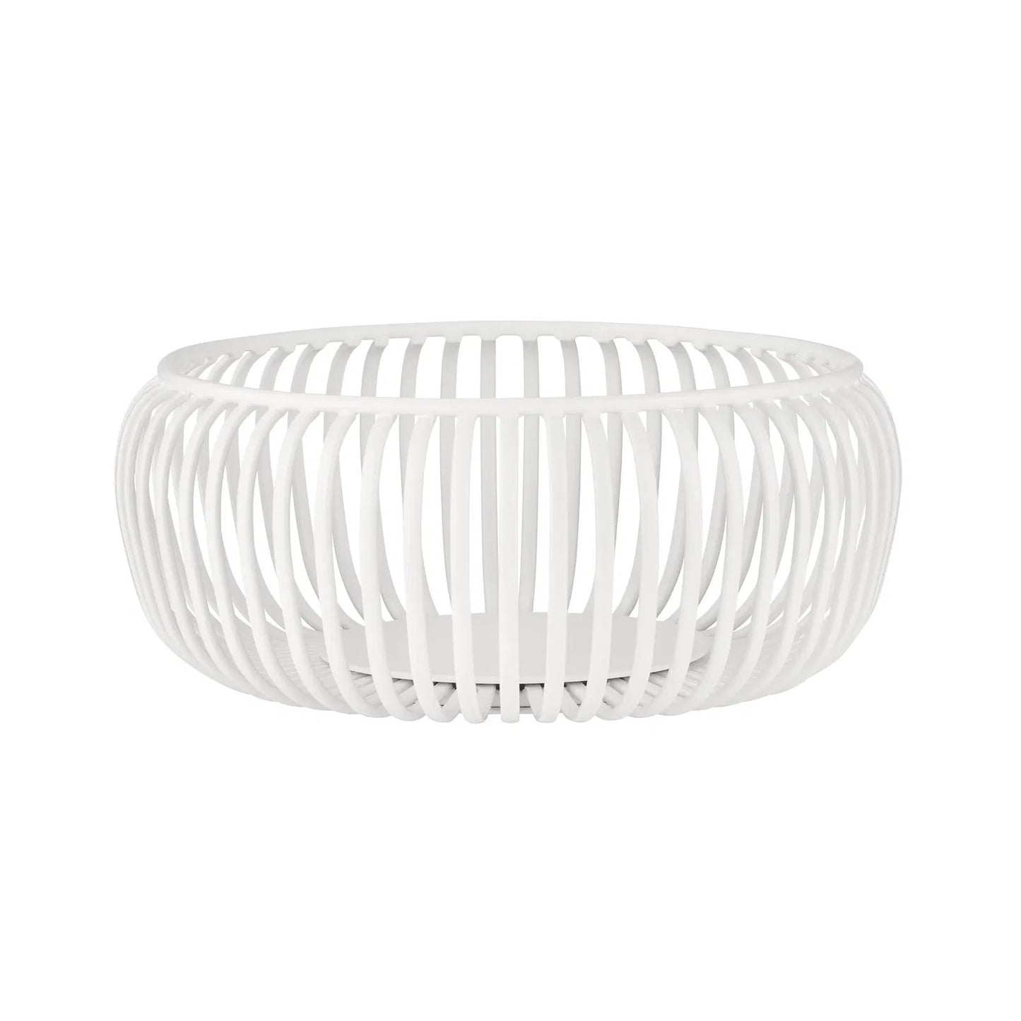 Ciotola decorativa LITO taglia S di Blomus in acciaio verniciato a polvere colore bianco o nomad, diametro 20 cm.
