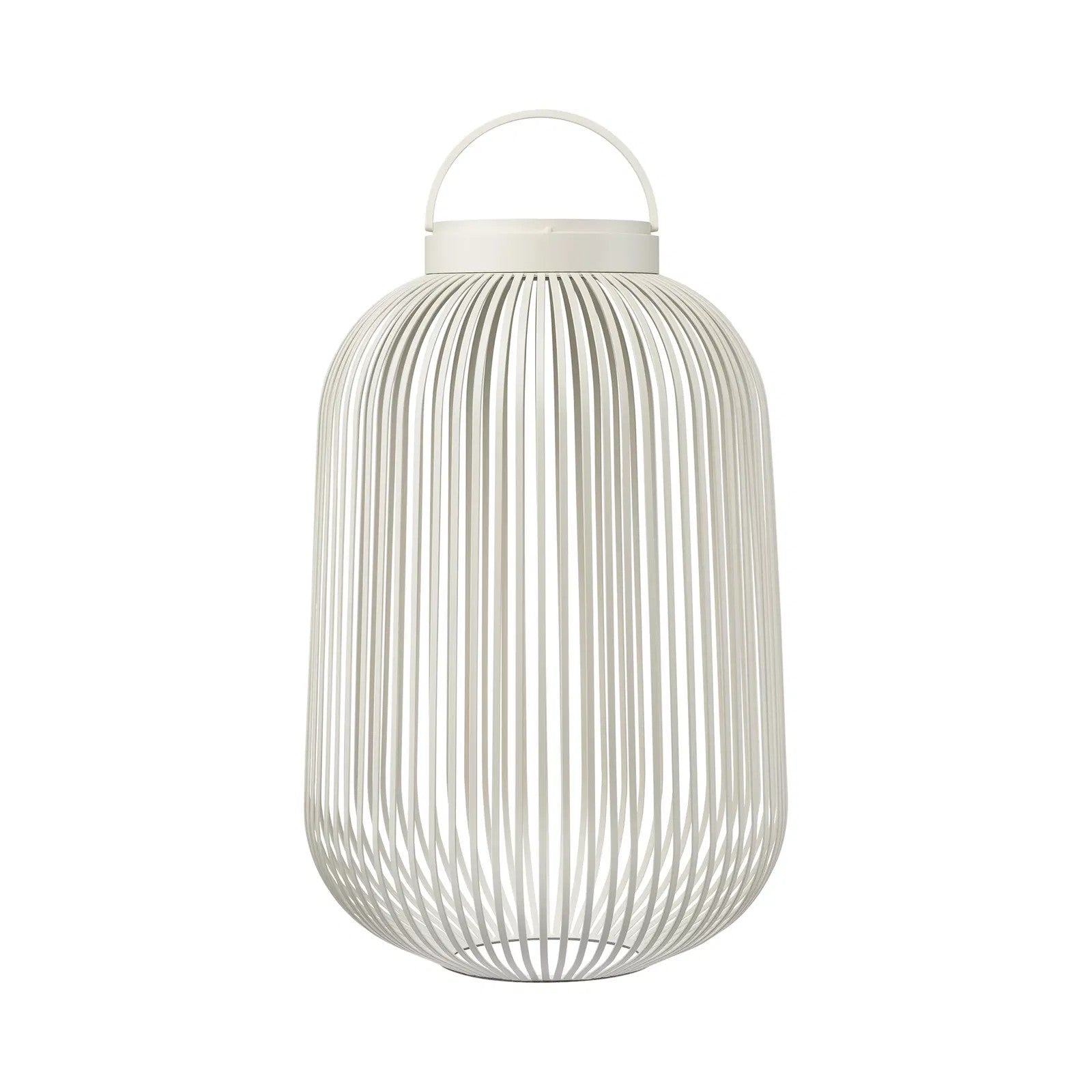 Lampada LED mobile LITO di Blomus in ferro e alluminio, ricaricabile per uso esterno. h 49 cm x Ø 31 cm
