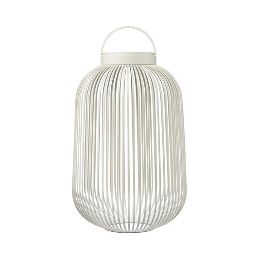 Lampada LED mobile LITO di Blomus in ferro e alluminio, ricaricabile per uso esterno. h 49 cm x Ø 31 cm
