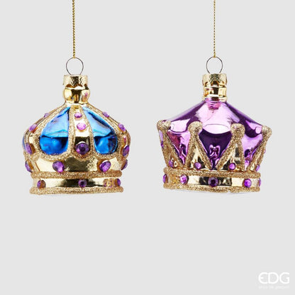 Realizzata in vetro, strass in plastica e glitter dorato Dimensioni: cm 6 x 8 h. In negozio e online su tuttochic.it