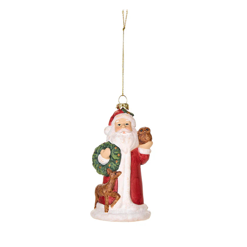 Realizzato in pregiata plastica decorata, questo Babbo Natale porterà una magica atmosfera al tuo albero, creando un'esperienza unica e sofisticata. Accogli l'incanto del Natale a casa tua con questo esclusivo decoro. Disponibile in due modelli. In negozio e online su tuttochic.it