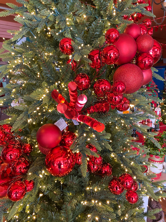 Ramo paillettes rosso