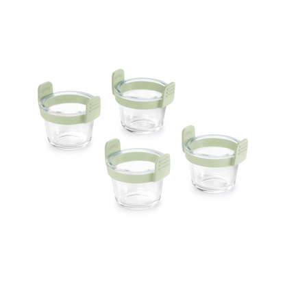 Set 4 coppette in vetro Lekuè per porzioni singole in friggitrice ad aria