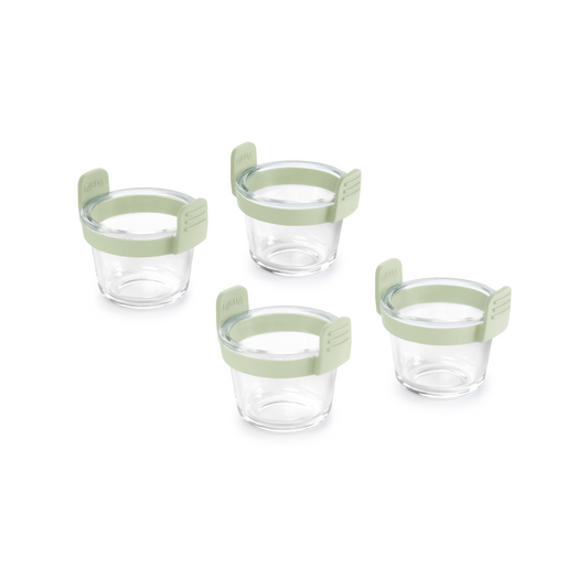 Set 4 coppette in vetro Lekuè per porzioni singole in friggitrice ad aria