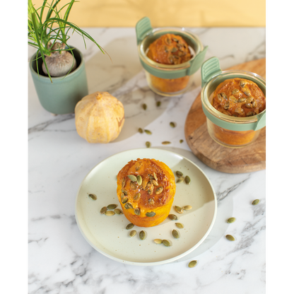 Set 4 coppette in vetro Lekuè per porzioni singole in friggitrice ad aria