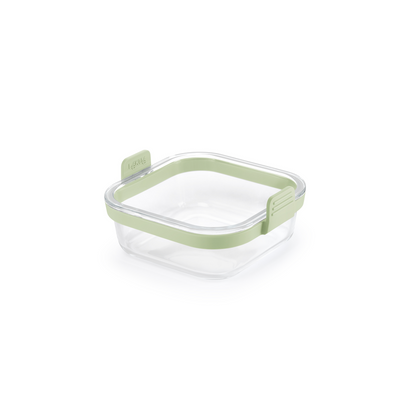 Cestello in vetro Lekuè quadrato con manici in silicone per friggitrice ad aria