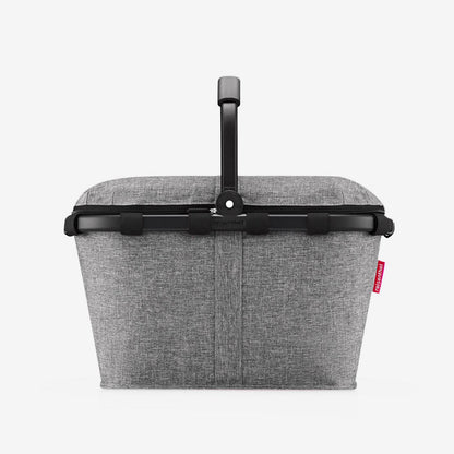 Cestino termico Reisenthel Carrybag Iso colore Twist Silver con manico in alluminio.