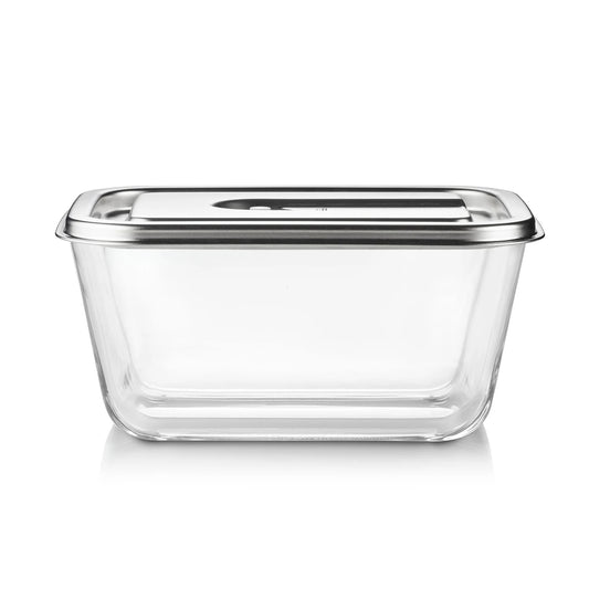 Contenitore VacuBoxx XL Caso Design in vetro borosilicato e acciaio inox