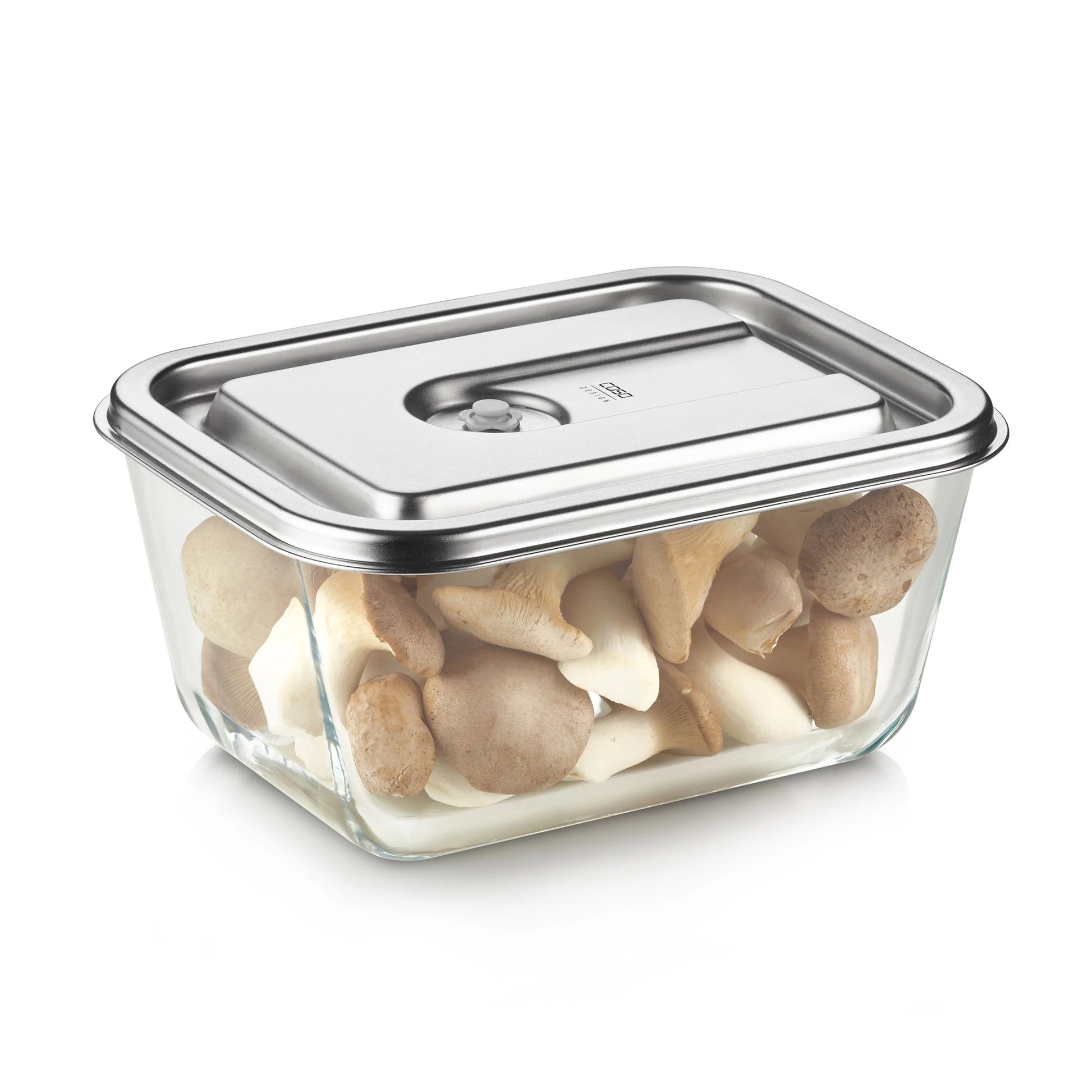 Contenitore VacuBoxx XL Caso Design in vetro borosilicato e acciaio inox