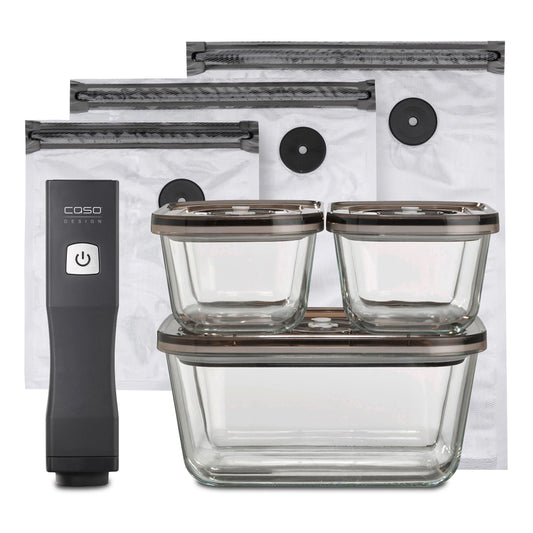 set sottovuoto onetouch eco caso design pompa cordless contenitori vetro