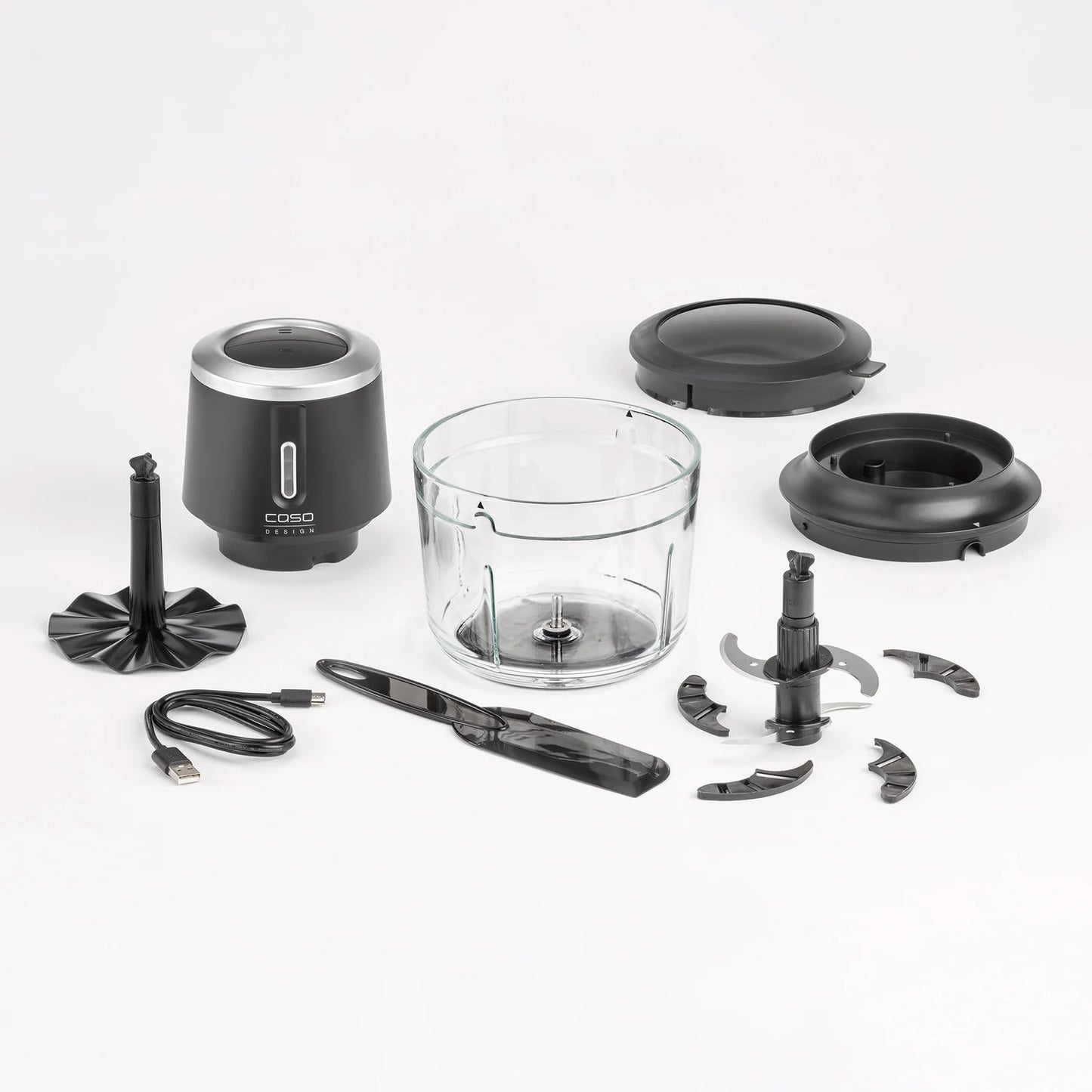 Tritatutto Chop & Go CASO Design cordless compatto su sfondo cucina moderna