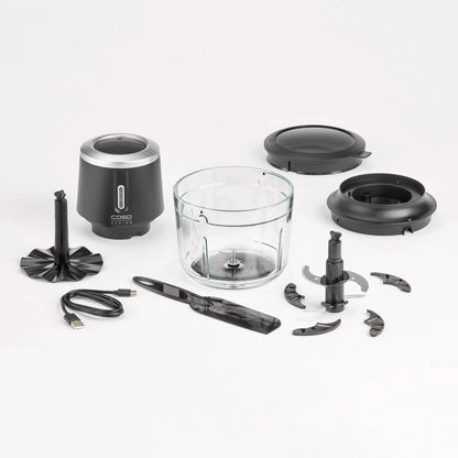 Tritatutto Chop & Go CASO Design cordless compatto su sfondo cucina moderna