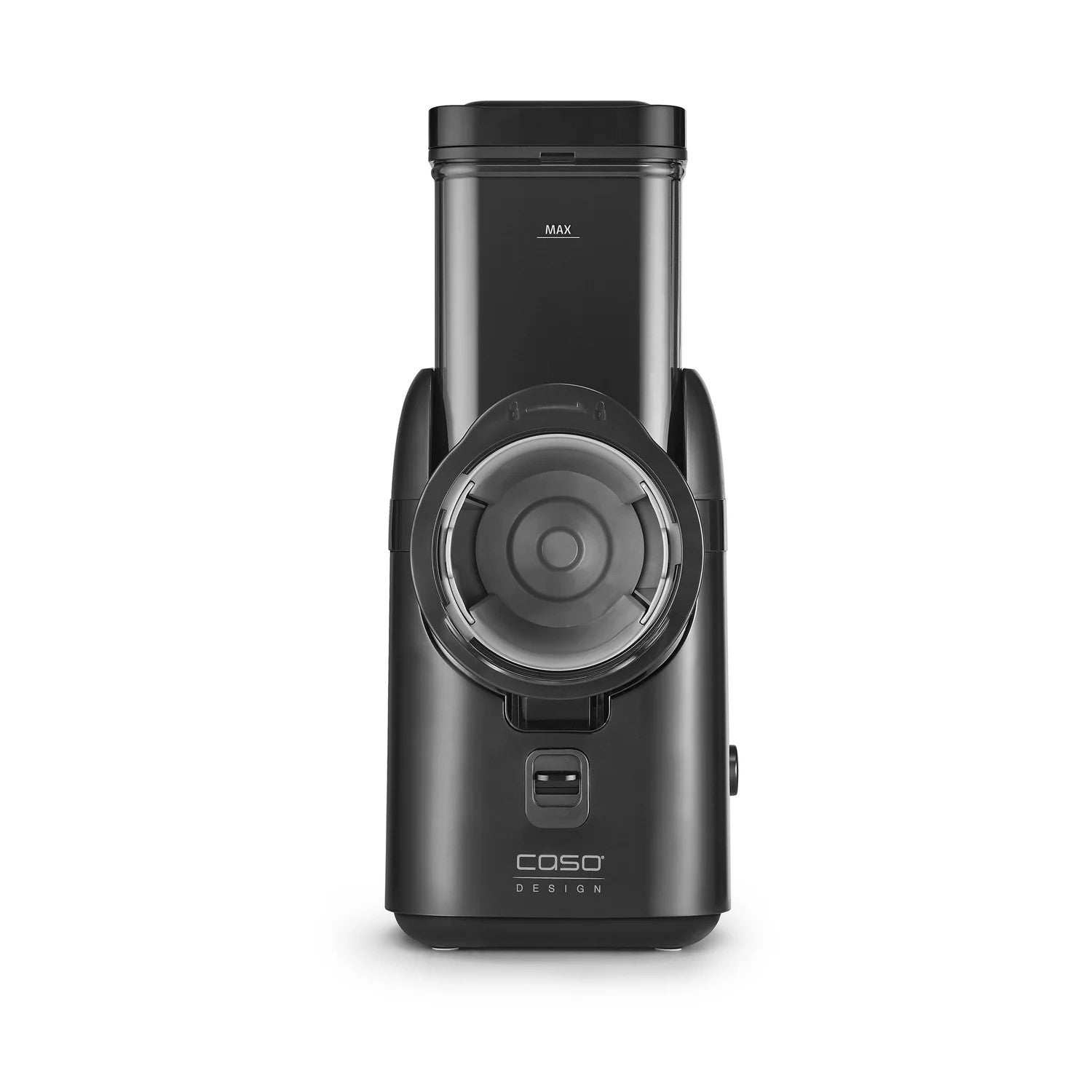 Affettatrice MultiSlicer CASO Design con accessori su piano cucina