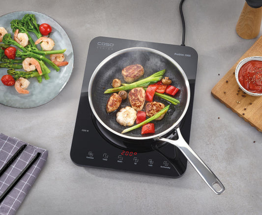 Piano cottura a induzione Caso Design ProSlim 2000 ultrasottile nero