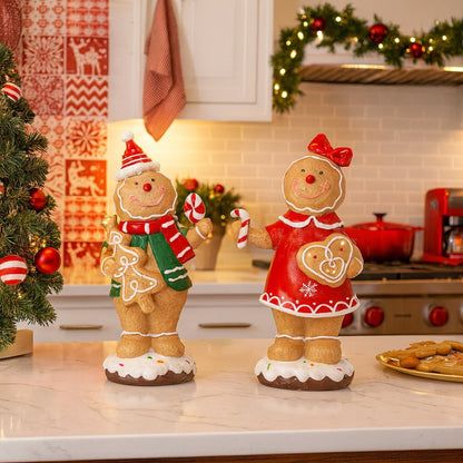 decorazione natalizia Gingerbread con LED