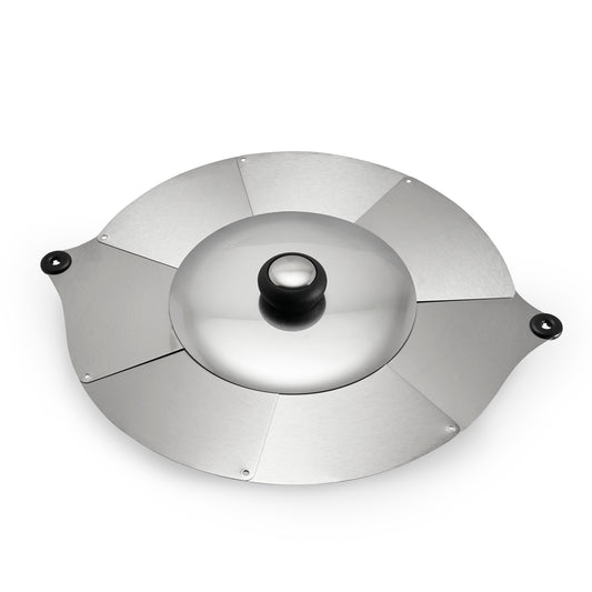 Coperchio a ventaglio universale salvaspazio in acciaio inox I Genietti di Ipac