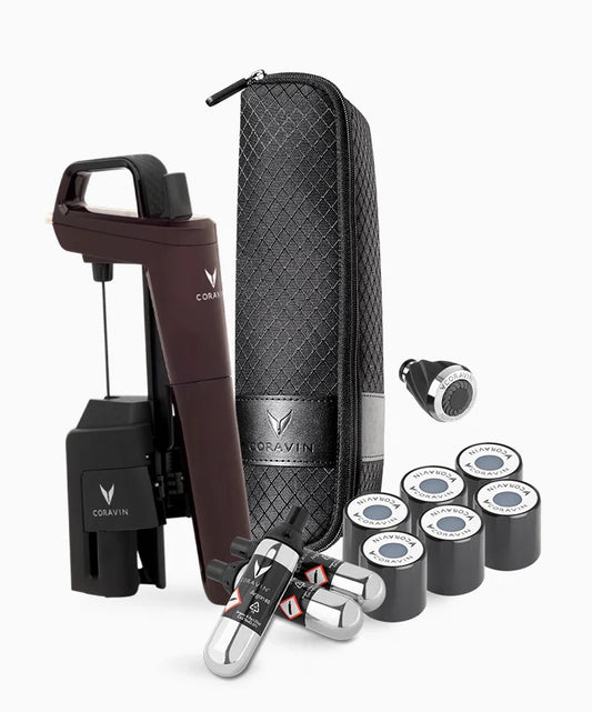 Sistema Coravin Timeless Six+ per mescita vino al calice con accessori