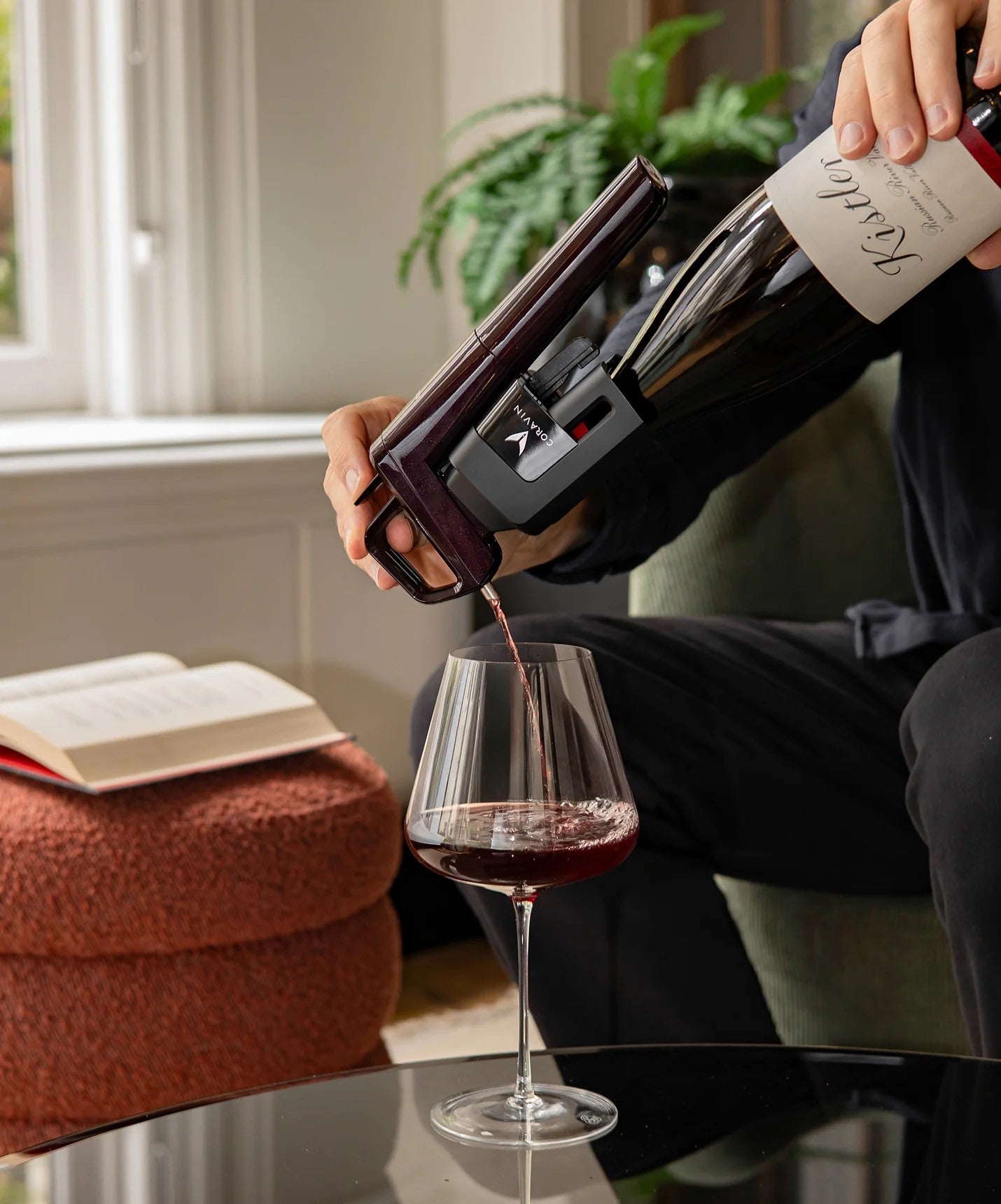 Sistema Coravin Timeless Six+ per mescita vino al calice con accessori