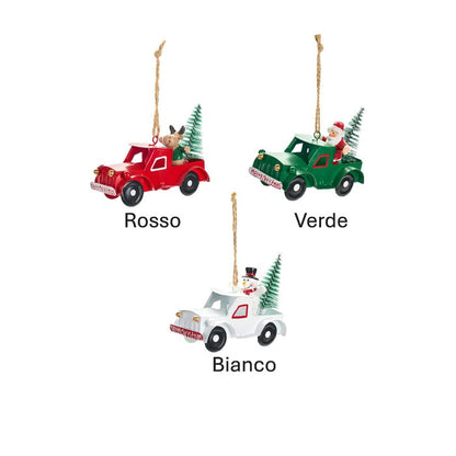 Decorazione vintage per albero di natale a forma di macchina


