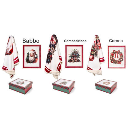 Plaid natalizio con scatola regalo – Nuvole di Stoffa

