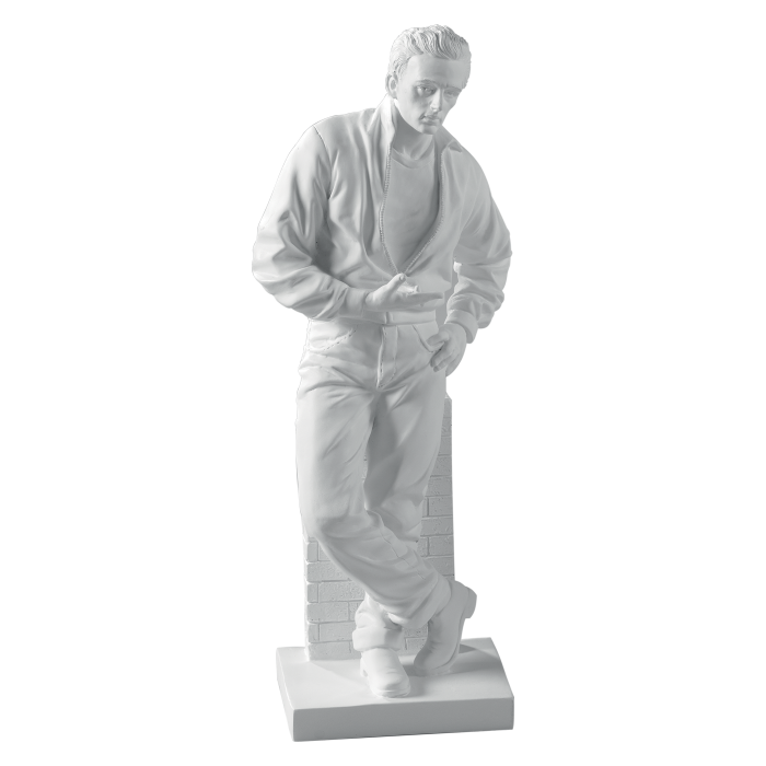 Statuina in resina bianca raffigurante star del cinema. Dimensione: cm 12,5 x 10 x 32 h. In negozio e online su tuttochic.it