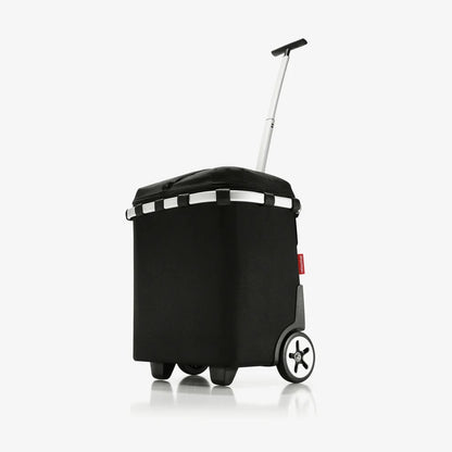 Trolley termico Reisenthel Carrycruiser Iso nero con ruote e manico telescopico.