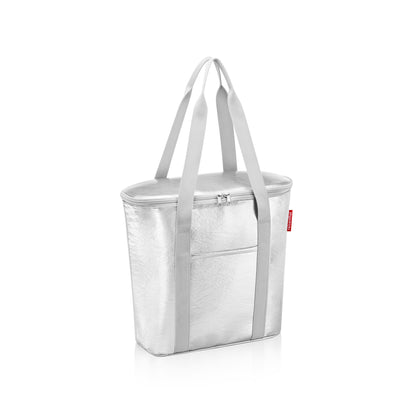 Borsa termica Reisenthel Thermoshopper argento metallizzato Silver Crackle.